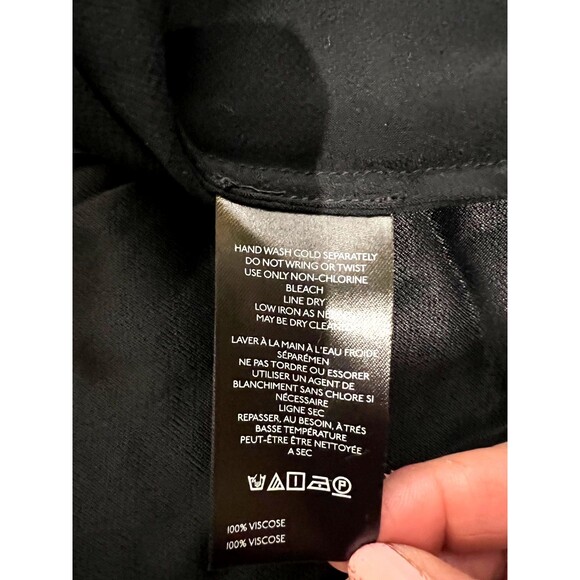 ANTHROPOLOGIE BLACK ABOVE THE KNEE LENGTH SKIRT NWT SIZE XL - Picture 7 of 7